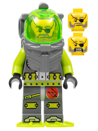 Минифигурка Lego Atlantis Diver 3 - Ace Speedman atl005 U